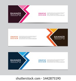 Vector abstract geometric design banner web template. Modern design. Vector illustration