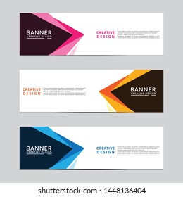 Vector abstract geometric design banner web template. Modern design. Vector illustration