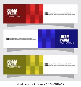 Vector abstract geometric design banner web template,flat design