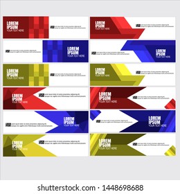 Vector abstract geometric design banner web template,flat design