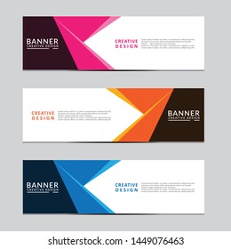 Vector abstract geometric design banner web template. Modern design. Vector illustration