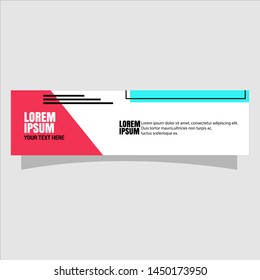 Vector abstract geometric design banner web template, flat design