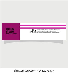 Vector abstract geometric design banner web template. Banner background.