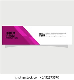 Vector abstract geometric design banner web template. Banner background.