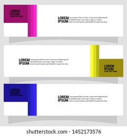 Vector abstract geometric design banner web template. Banner background.