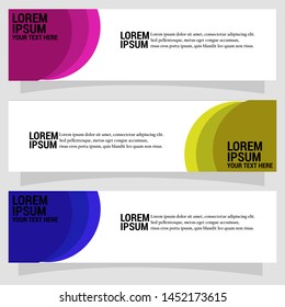 Vector abstract geometric design banner web template. Banner background.