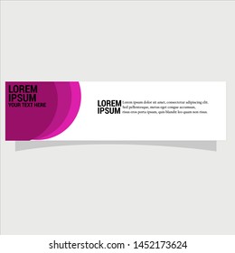 Vector abstract geometric design banner web template. Banner background.