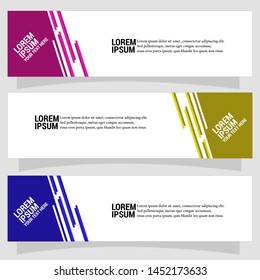 Vector abstract geometric design banner web template. Banner background.