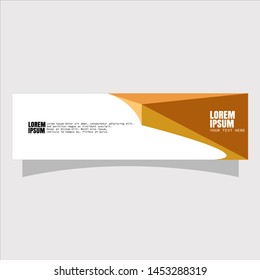 Vector abstract geometric design banner web template