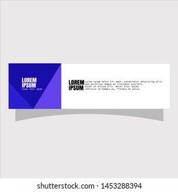 Vector abstract geometric design banner web template