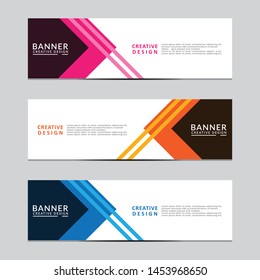 Vector abstract geometric design banner web template. Modern design. Vector illustration