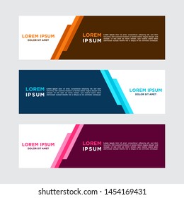 Vector abstract geometric design banner web template.