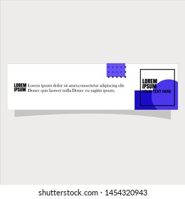 Vector abstract geometric design banner web template. Banner background modern template design