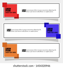 Vector abstract geometric design banner web template. Banner background modern template design