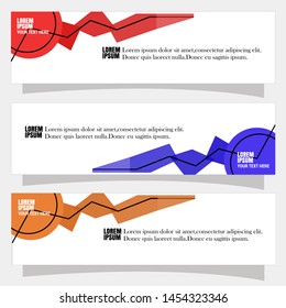 Vector abstract geometric design banner web template. Banner background modern template design