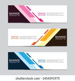 Vector abstract geometric design banner web template. Modern design. Vector illustration