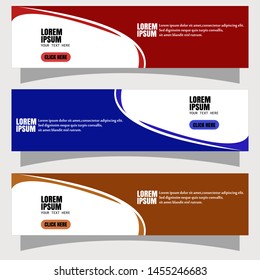 Vector abstract geometric design banner web template.