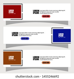 Vector abstract geometric design banner web template.