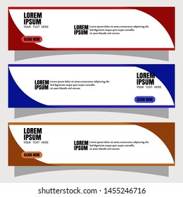 Vector abstract geometric design banner web template.