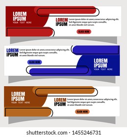 Vector abstract geometric design banner web template.