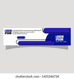 Vector abstract geometric design banner web template.