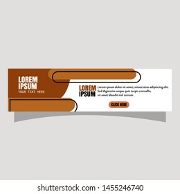 Vector abstract geometric design banner web template.