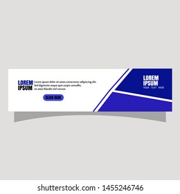 Vector abstract geometric design banner web template.