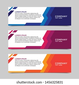 Vector abstract geometric design banner web template.