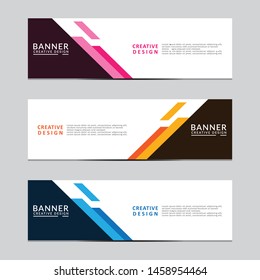 Vector abstract geometric design banner web template. Modern design. Vector illustration