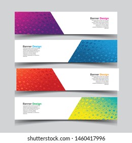 Vector Abstract geometric design banner web template