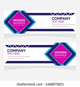 Vector abstract geometric design banner web template. Modern design. Vector illustration.