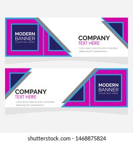 Vector abstract geometric design banner web template. Modern design. Vector illustration.