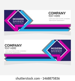 Vector abstract geometric design banner web template. Modern design. Vector illustration.