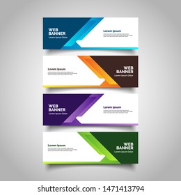 Vector abstract geometric design banner web template.