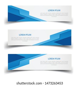 Vector abstract geometric design banner web template.