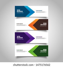 Vector abstract geometric design banner web template.