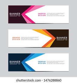 Vector abstract geometric design banner web template. Modern design. Vector illustration