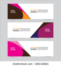 Vector abstract geometric design banner web template. Modern design.