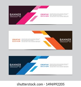 Vector abstract geometric design banner web template. Modern design. Vector illustration