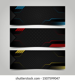 Vector abstract geometric design banner web social media template. Banner background.modern template design