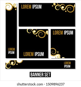 Vector abstract geometric design banner web template. Modern design. Vector illustration