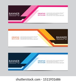 Vector abstract geometric design banner web template. Modern design. Vector illustration