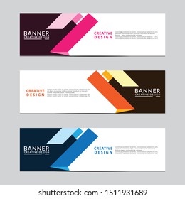 Vector abstract geometric design banner web template. Modern design. Vector illustration