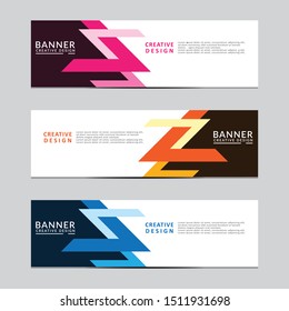 Vector abstract geometric design banner web template. Modern design. Vector illustration