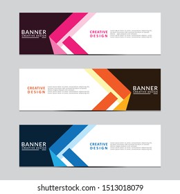 Vector abstract geometric design banner web template. Modern design. Vector illustration