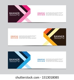 Vector abstract geometric design banner web template. Modern design. Vector illustration