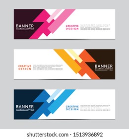 Vector abstract geometric design banner web template. Modern design. Vector illustration