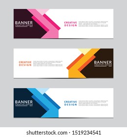 Vector abstract geometric design banner web template. Modern design. Vector illustration