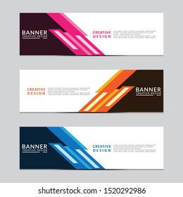 Vector abstract geometric design banner web template. Modern design. Vector illustration