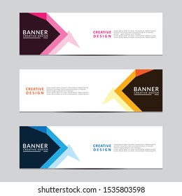 Vector abstract geometric design banner web template. Modern design. Vector illustration